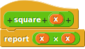 square(x) block definition