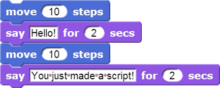 You just made a script!